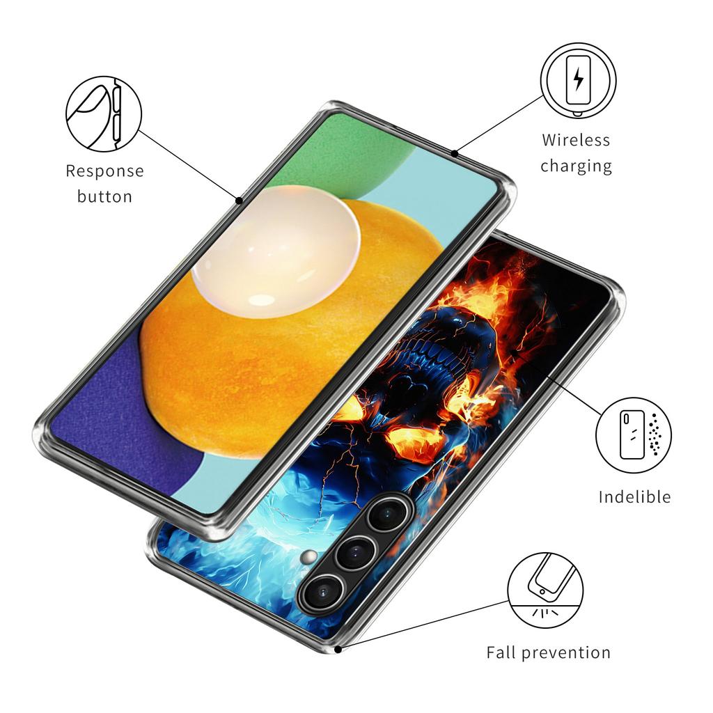 Для Samsung Galaxy S24 FE чехол с рисунком, ударопрочный чехол для телефона TPU