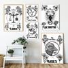 Zodiac Star Sign Wall Art Canvas Painting Astrology Poster Print Boho Cancer Libra Gemini Constellation Living Room Home Decor No Frame