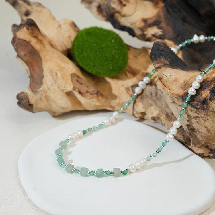 Элегантное серебряное жемчужное колье на ключицу - Простой и универсальный женский аксессуар