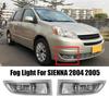 Пара левых и правых противотуманных фар с лампами для Toyota Sienna 3.3L 2004-2005 81220-AE010 81210-AE010-M53K