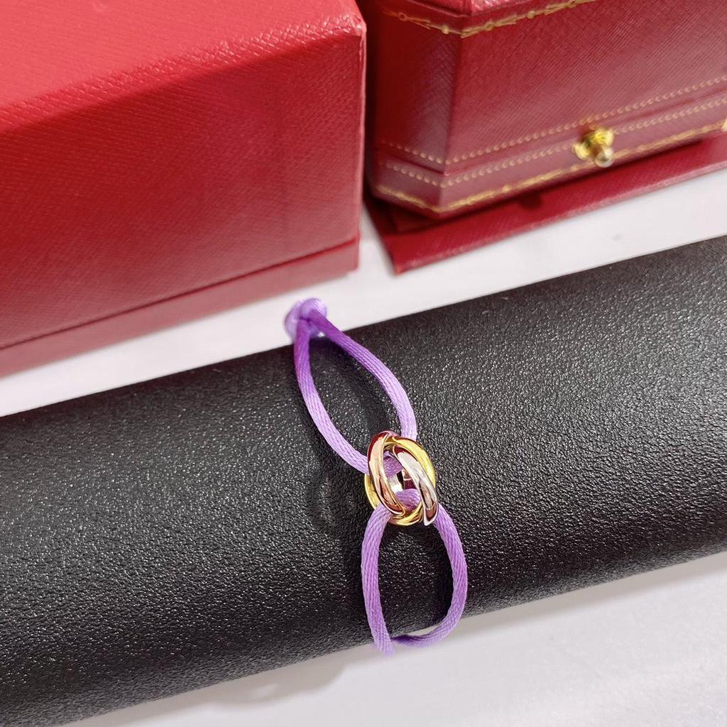 Плетеный вручную трехрядный цветной браслет: Подарок в стиле «Счастливая пара» на Новый год