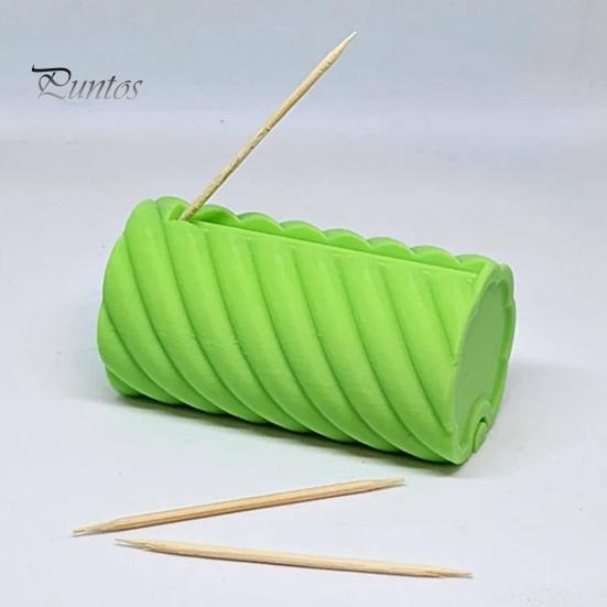 Диспенсер для зубочисток, напечатанный на 3D-принтере, прочный пластиковый держатель для зубочисток, портативный, для домашнего офиса, ресторана, настольный органайзер для зубочисток, контейнер