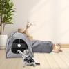Cat Tent Tunnel Anti Slip Ventilated with Play Ball Portable Hideaway for Indoor Outdoor Small