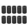 10PCS 12mm Auto Intake Vacuum Hose Cover Silicone Hose Blanking Caps Tubing End Insert Stoppers Black
