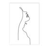 Abstract Lady Face Canvas Prints One Line Drawing Wall Art Painting Woman Body  Minimalist Print Picture Living Room DecorPoster