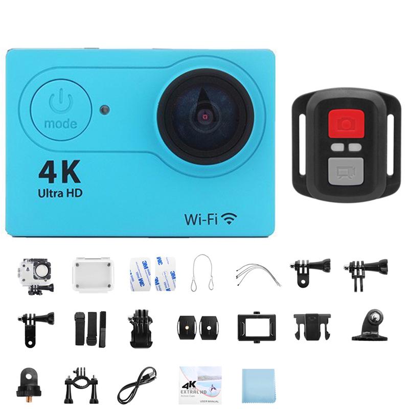Ultra HD 4K Action Camera 30fps/170D Underwater Waterproof Helmet Video Recording Cameras Remote WiFi Outdoors Mini Sport Camera