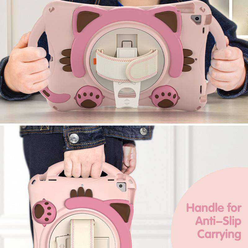 Мультяшный силиконовый защитный чехол для iPad 10,2 дюйма/Air 10,5, противоударный чехол для детей