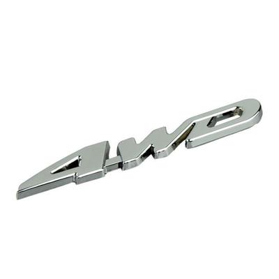Металлическая хромированная эмблема 4WD Displacement Значок Эмблема Наклейка на автомобиль ADM