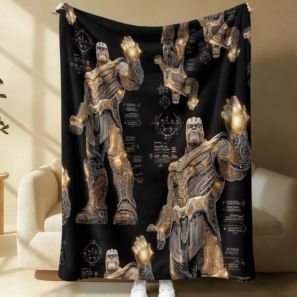 Retro Comic Spider-Man Flannel Blanket Soft Warm Fluffy Lightweight Throw Sofa Couch Bed Cover Nap Shawl Teens Man Cave Decor