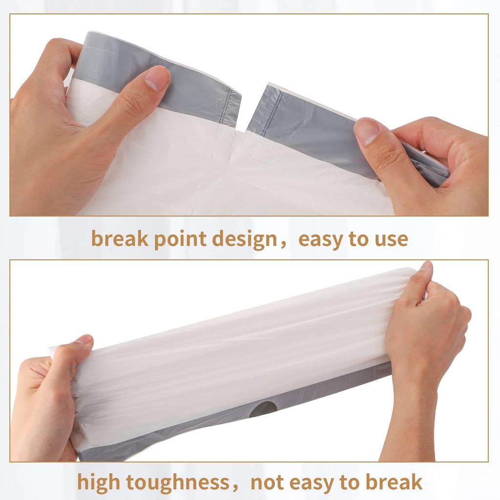 30 л мешок для мусора вкладыш для мусорного ведра 100 шт мешок с завязкой с толстой резиной для гостиной ванной комнаты, спальни, кухни, офиса,