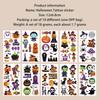10 Sheets Kids Toy Gift Halloween Pumpkins Tattoo Sticker Temporary Fake Tattoo Arm Hands Body Waterdichte Tatouages