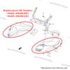 Motorcycle Black ABS Ram Air Intake Tube Duct Pipe Cover Fairing Set for K4 2004-2005 SUZUKI GSXR600 GSXR750 GSXR 600 750 04-05