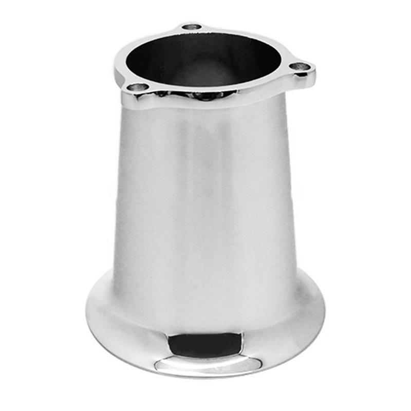 For Chrome Cv Carburetor Air Filter Interface Cup Horn Velocity Stack Billet Aluminum Replacement Part