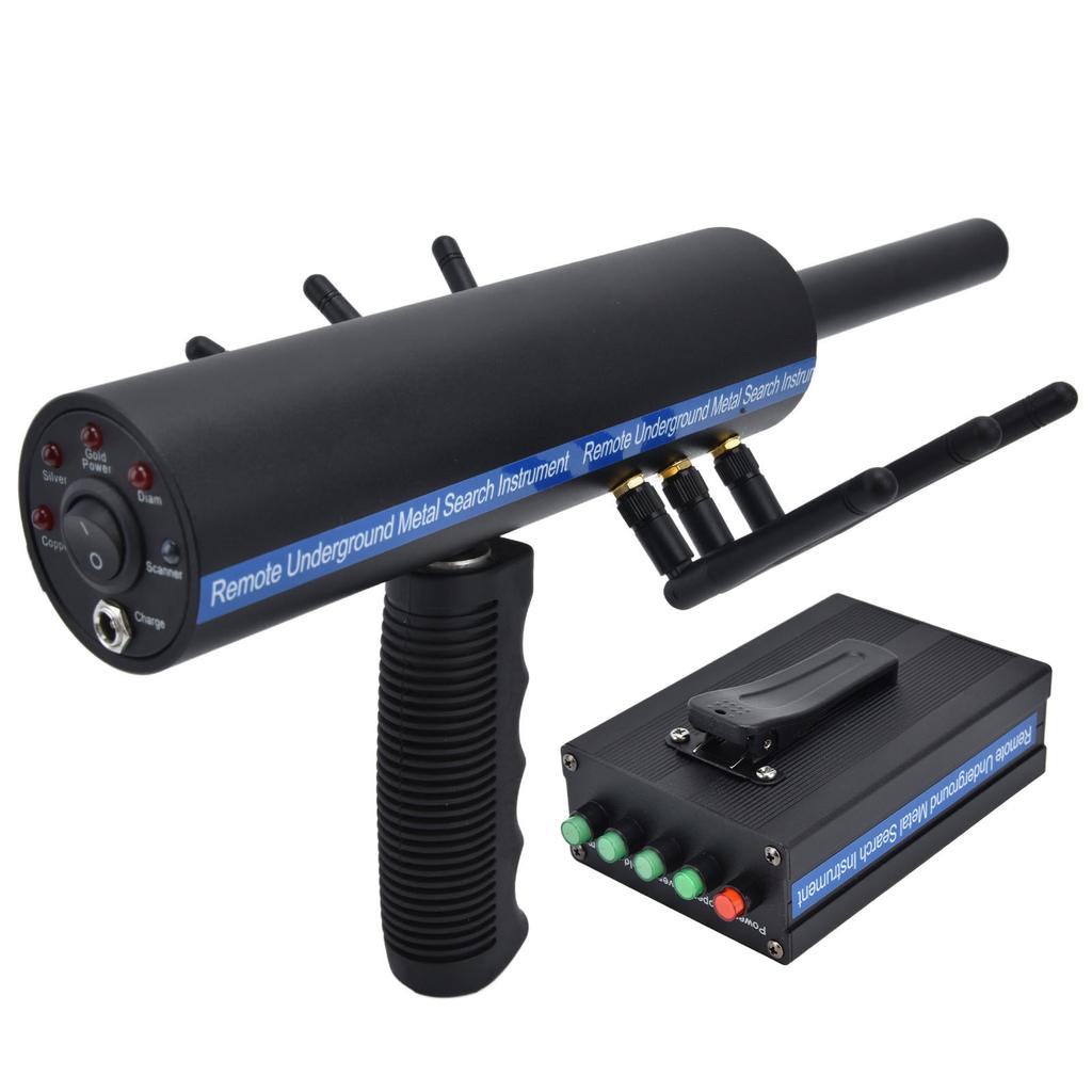 Металлоискатель AKS, ручной металлоискатель с 6 антеннами и дальностью действия 1000 метров, высокая точность, черный цвет