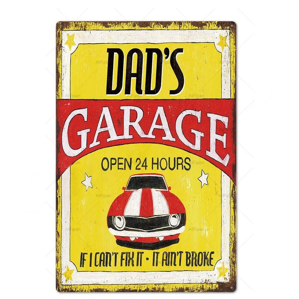 Винтажная металлическая жестяная табличка Ретро настенный декор Постер для гаража, автозаправки, автомастерской Идеальный акцент для домашнего декора