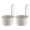 2Pcs Sink Strainer Baskets Universal Easy To Install Self-Cleaning Automatic Dumping Kitchen Draining Baskets Sink Trash Catcher