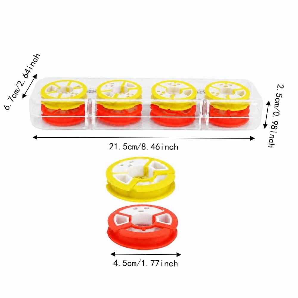 2 Boxes 8/12 Axis Fishing Line Storage Spool Fishing Line Winding Board Tackle Accessories