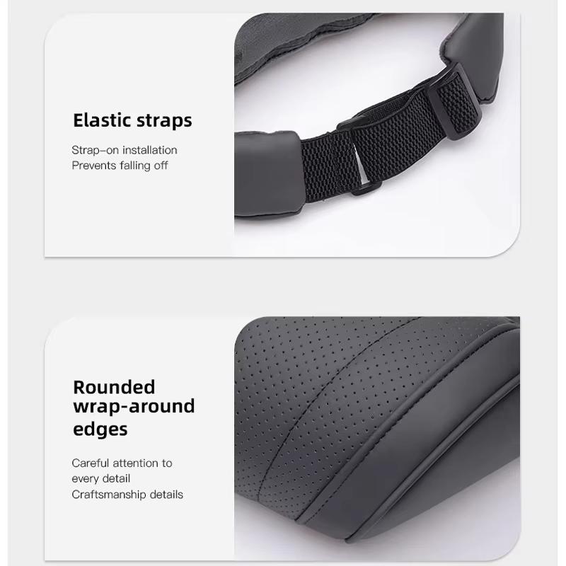 For Tesla Model 3 / Y Juniper Car Headrest Lumbar Support Memory Foam Car Rest Neck Pillow Seat Cushion Cover Car Accessories