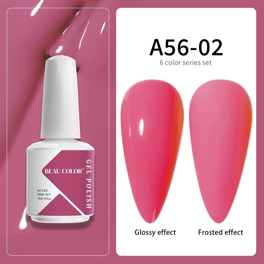 BEAU COLOR 15 мл пастельных цветов гель-лак для ногтей коллекция УФ/светодиодный лак гель для дизайна ногтей для профессионального маникюрного салона