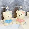 soap dispenser Creative ceramic bear lotion bottle for household bathroom hand sanitizer dispensing bottle with press button