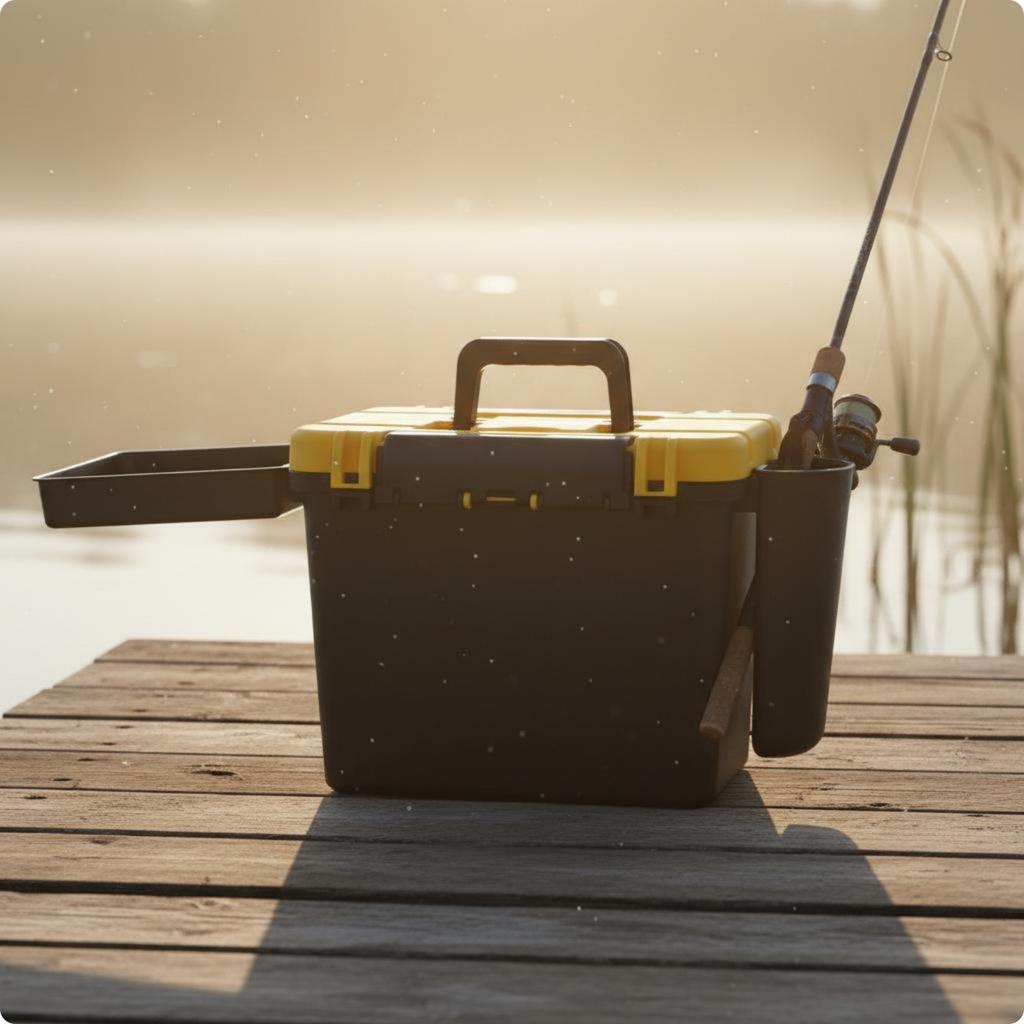 Fishing Seat Box Thickened Portable Fishing Stool Box Sit On Ultra-Sturdy Load Capacity For Fishermen Outdoor