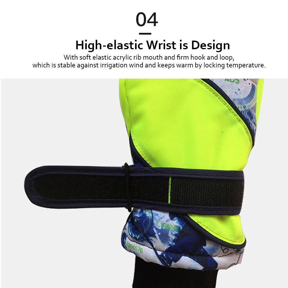 Children Full Finger Windproof Waterproof Snowboarding Ski Mittens Skiing Accessories Skiing Gloves