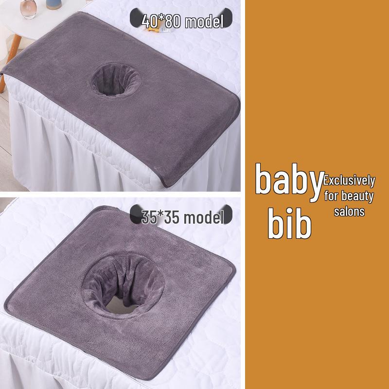 Индивидуальный набор для салона красоты: Утолщенные полотенца для массажной кровати и подушки с отверстием для лица