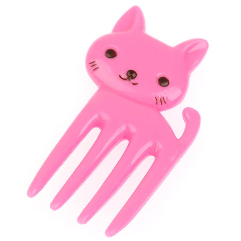10Pcs Mini Animal Farmkids Fruit Fork Cartoon Snack Cake Dessert Food Toothpick