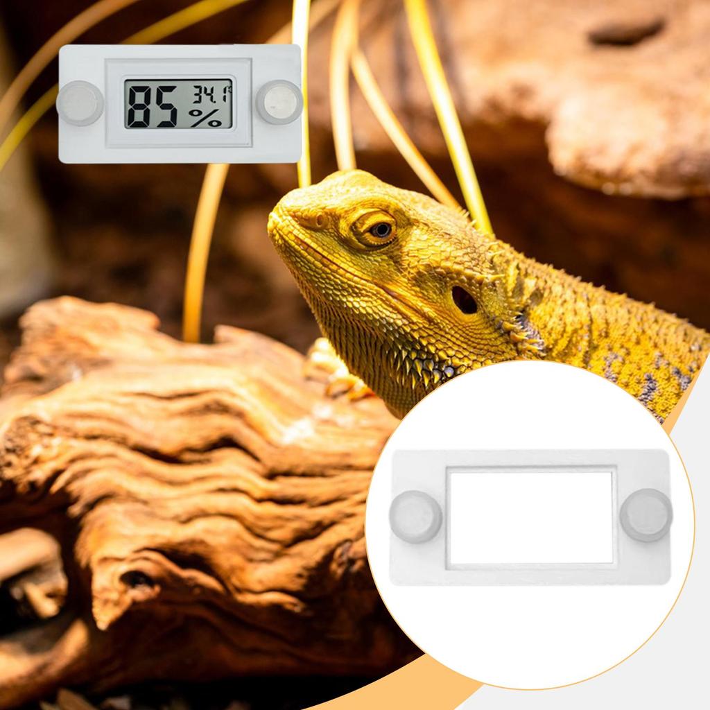 Reptile Terrarium Thermometer Magnetic Mount Universal Fit Gauge Holder