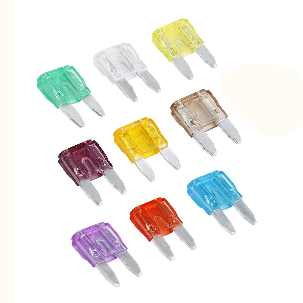 Набор мини-плоских предохранителей AHL 5A 7.5A 10A 15A 20A 25A 30A 35A 40A по 10 шт. каждого 90 шт.