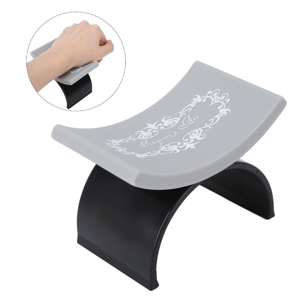 Pink or Black U Shaped Hand Pillow Soft Silicone Nail Art Rest Nail Art Accessories