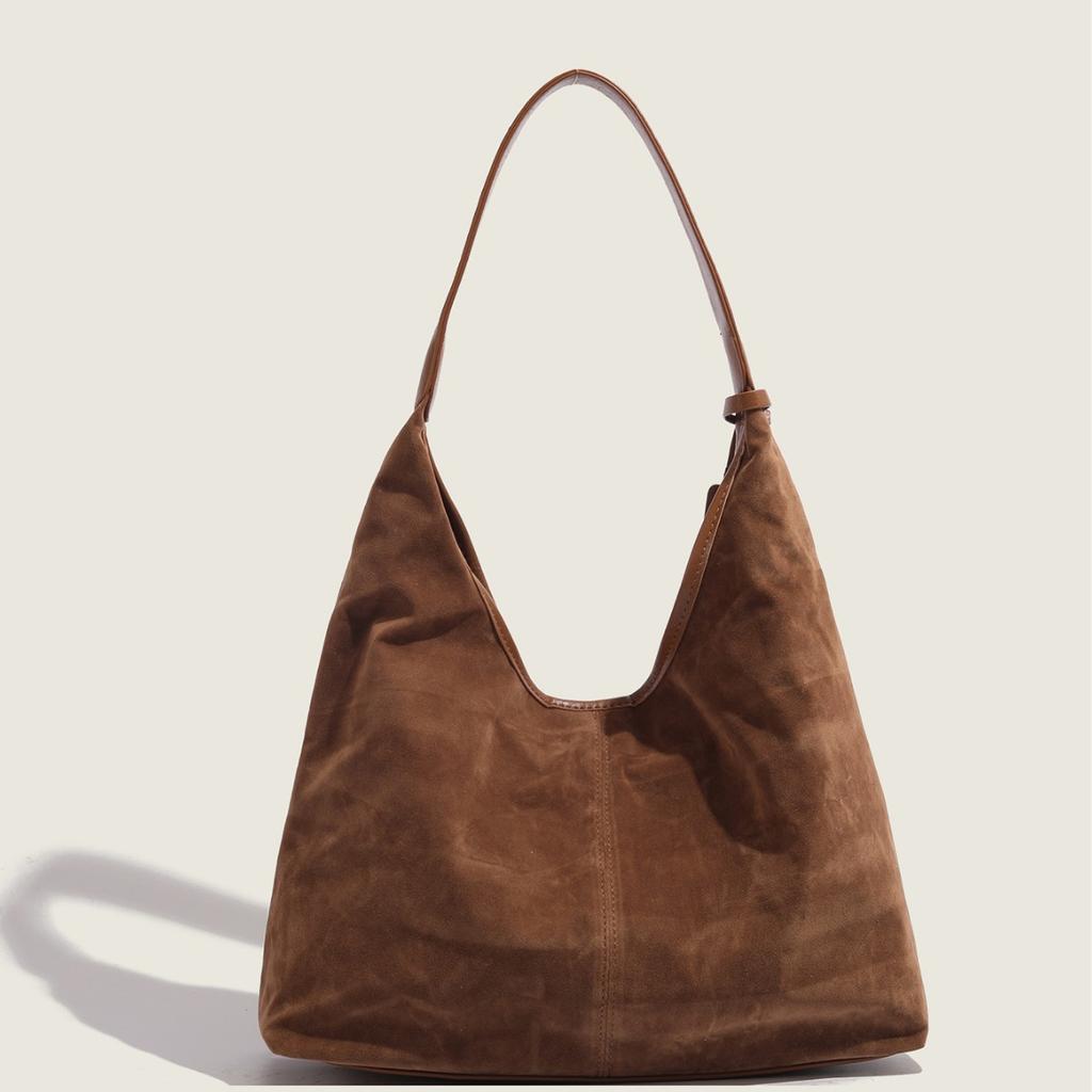 Осень Зима 2025 Простая Сумка на одно плечо из мягкой кожи, сумка под мышкой, ретро, большая вместимость, для поездок на работу, кроссбоди, сумка на одно плечо, большая сумка