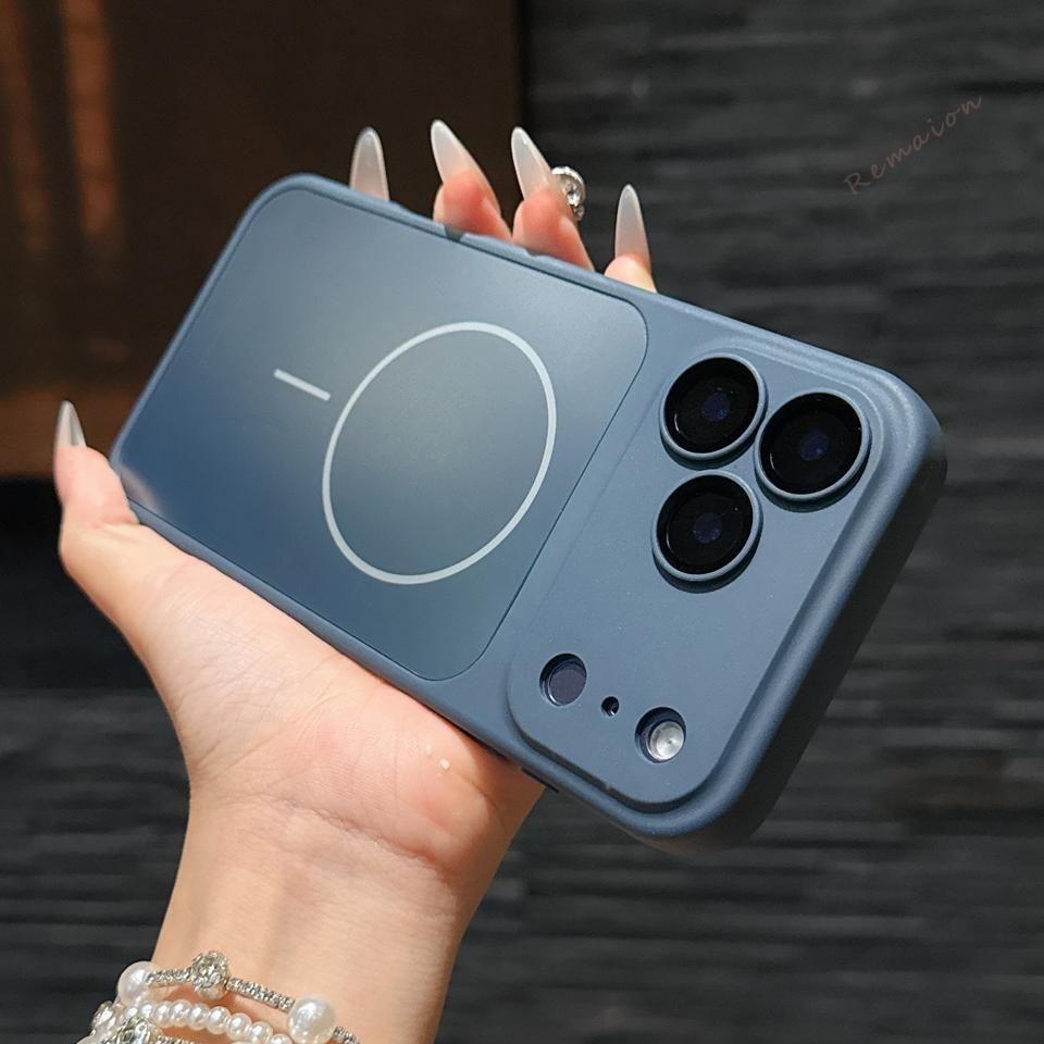 Matte Liquid Silicone Magnetic Phone Case for iPhone 17 Air 14 15 16 11 12 13 Pro Max Plus Magsafe Charging Shockproof Cover