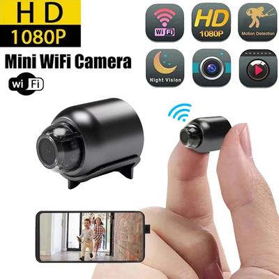 Мини Wi-Fi камера 1080P HD Ночное видение Включен Детектор движения и звука в Домашнем офисе Широкоугольный 120 градусов Микро-видеоняня