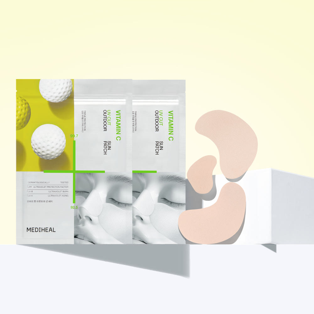 Mediheal Витаминный УФ-защитный патч для улицы Тройная защита Осветляющий УФ-защитный патч 4 шт. x 2 Набора