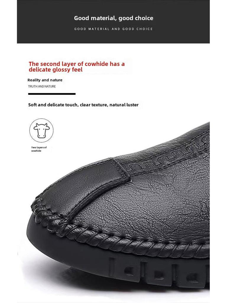 Летние мужские кожаные слипоны 2025 – Модные, дышащие, повседневные и без запаха