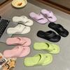 Женские домашние нескользящие шлепанцы из ЭВА - Летние шлепанцы однотонной расцветки