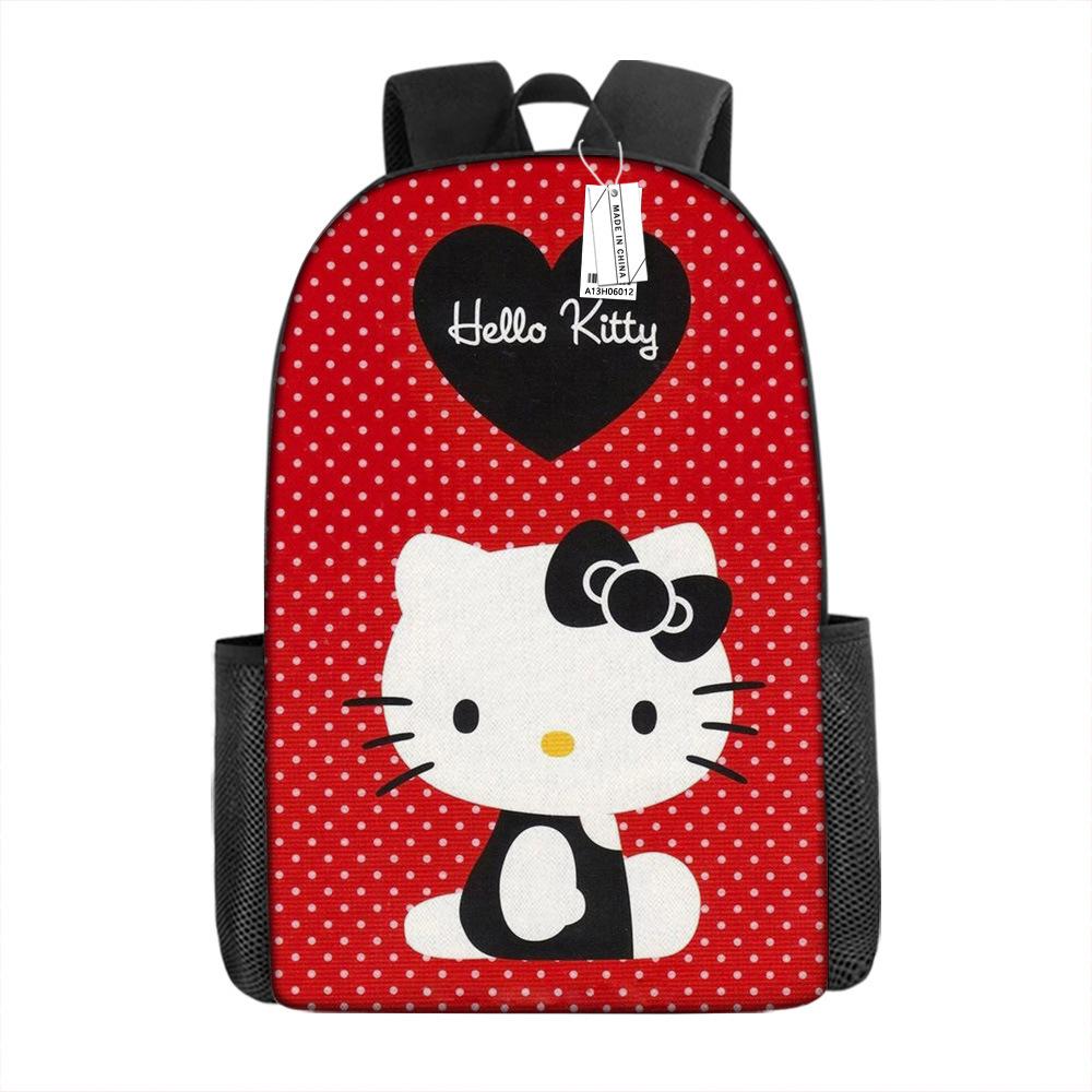 Мультяшный рюкзак Hello Kitty Школьная сумка Ello Kitty Рюкзак с цифровой печатью