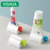 Удобный диспенсер для зубной пасты, ролик, выдавливатель зубной пасты, держатель, аксессуары для ванной комнаты
