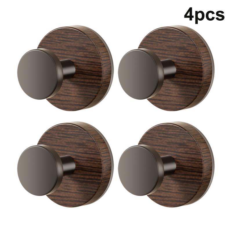 Деревянные крючки-присоски Орех Крючок для ключей Декор Крючок для одежды Полотенцедержатель Ручка для ящиков шкафа Настенная полка для хранения