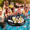 Summer Party Bucket Cup Holder Inflatable Pool Float Beer Drinking Cooler Table Bar Tray Beach Swimming Ring Accessories