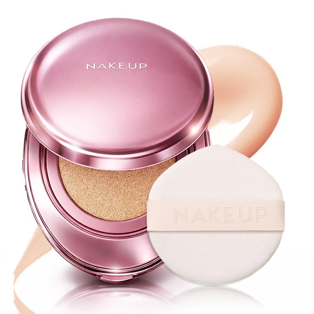 Nakeup One Night Cushion Flight Attendant Pact Dry Skin Cushion Foundation Recommendation Mask-Transferable Cushion 14g, No. 2 Beige Nude, 1 pcs