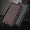 New PU Leather Long Wallet Multiple Slots Thin Card Holder Card Bag Men