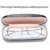 Glasses Case PVC PU Leather Hard Shell for Work Leisure Daily Use Classroom Office Glasses Holder