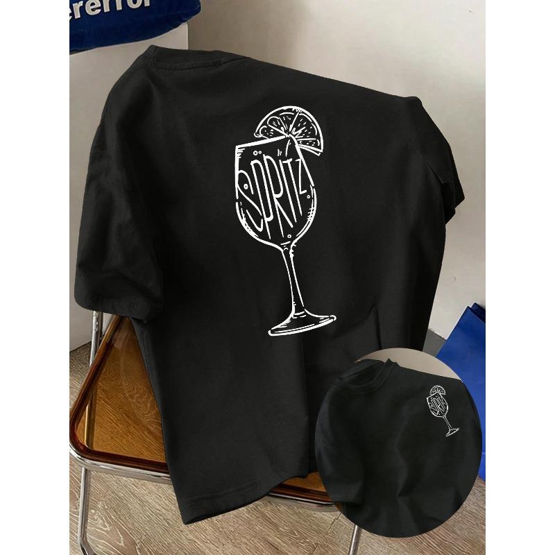Новая мужская однотонная футболка с коротким рукавом и принтом Spritz, повседневная, с круглым вырезом, удобная, мягкая, дышащая, незаменимая вещь для лета