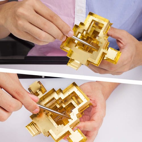 Piececool Metal 3D Puzzle Assembly Tool Set (6 pieces) for shaping, folding, bending, and securing recessed joints
