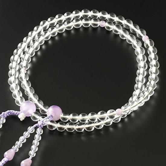 Киотский буддийский алтарь, молитвенные четки Хаяси для восьми сект, восемь подлинных кристаллов с камнем Фудзимо, официальная церемониальная сумка, молитвенные четки Киото (Для сект)