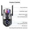 LS VISION 6K 4G Sim Solar Camera 10x Zoom IP CCTV 12MP Dual Lens PTZ Surveillance PIR Human Detection Outdoor Security Protection Camera