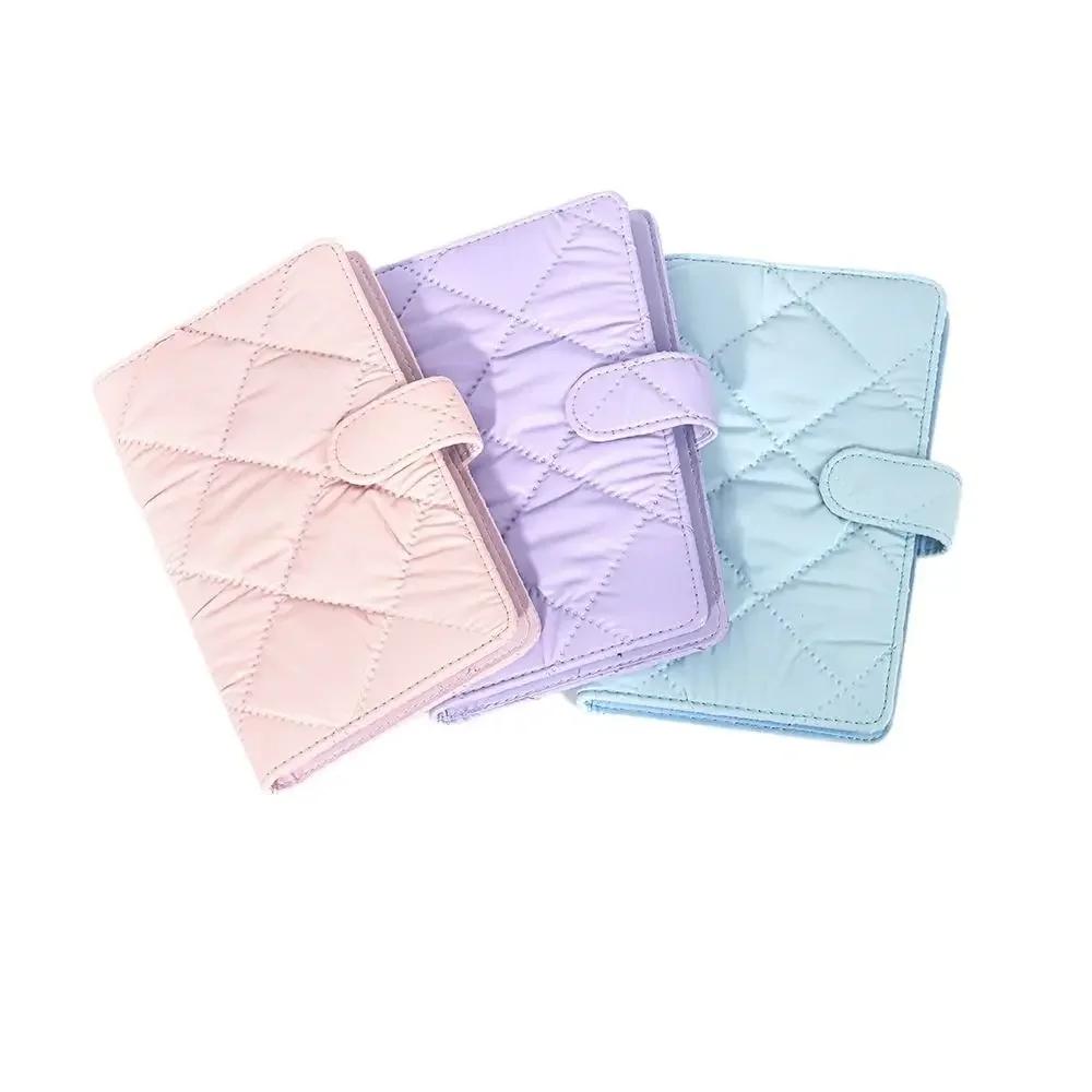 Universal 3 inch Instant Camera Photo Album 108 Pockets Large Capacity Photo Storage Case Solid Color PU Leather Card Organizer