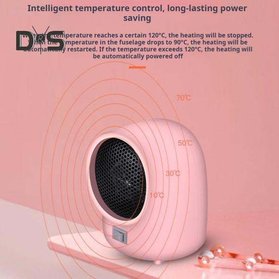 Домашний небольшой обогреватель для помещений Быстрый нагрев Регулируемая температура Бесшумная работа Холодная погода Обогреватель для помещений